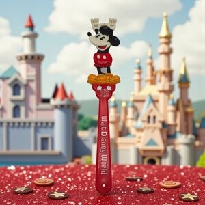 Vintage Walt Disney World Mickey Mouse Back Scratcher Disney Red